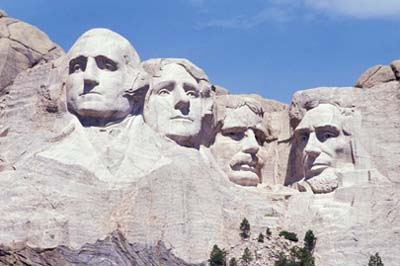 Majestic sculpture in South Dakota, USA.